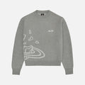 Broken Planet Knit Sweater 'Heather Grey'