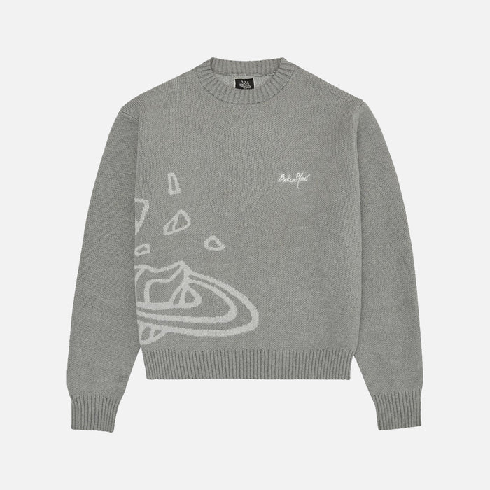 Broken Planet Knit Sweater 'Heather Grey'