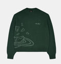 Broken Planet Knit Sweater 'Forest Green'
