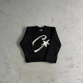 Corteiz C Star Mohair Knit Sweater 'Black'